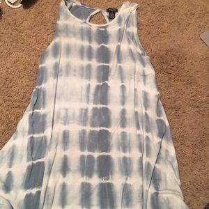 rue 21 blue tie dye dress